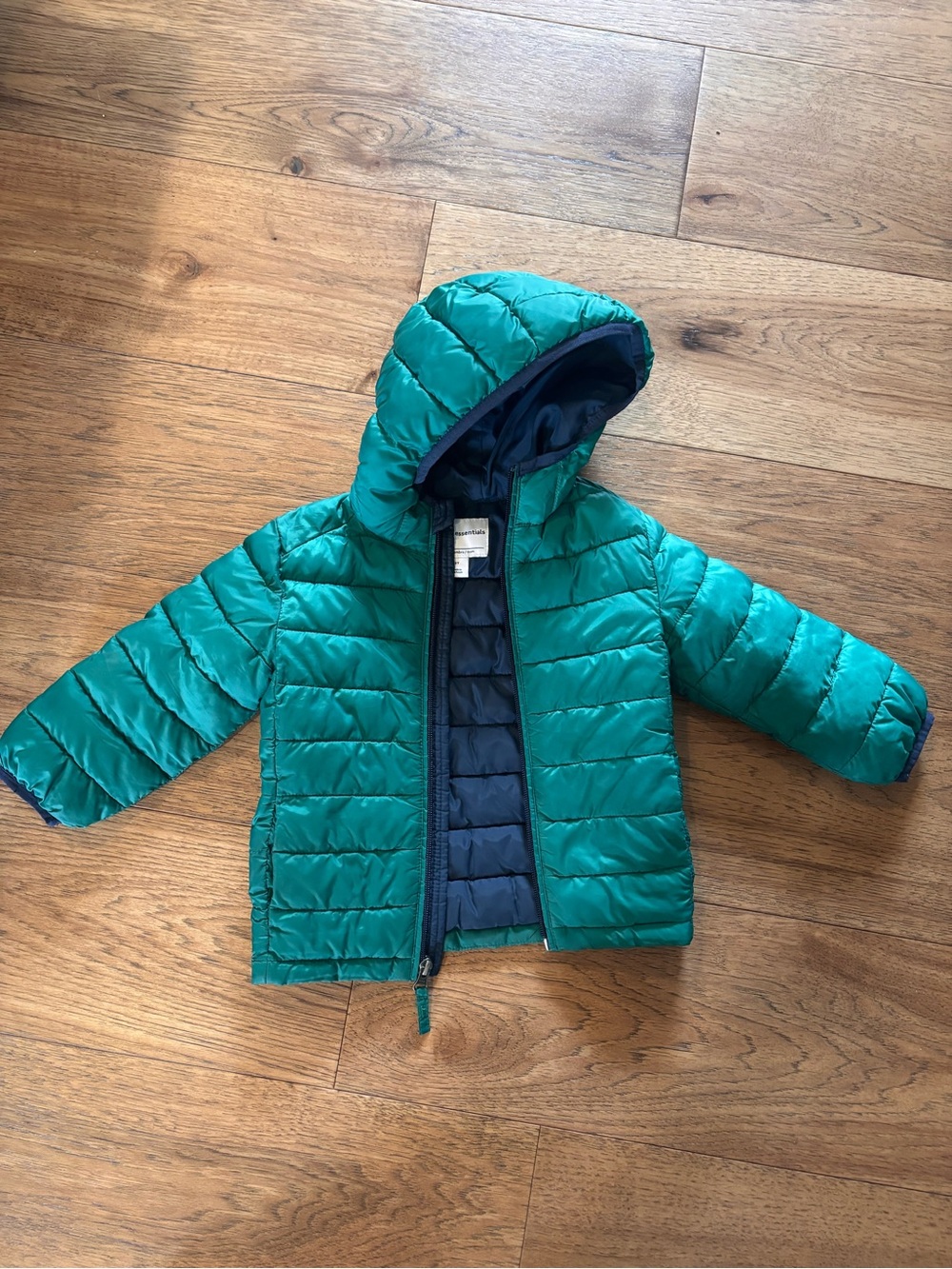 Amazon Essentials Teal Hooded Packable Puffer Jacket for Kids